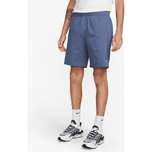 Spodenki męskie z diagonalu Nike Sportswear Club - Niebieski ze sklepu Nike poland w kategorii Spodenki męskie - zdjęcie 161521031