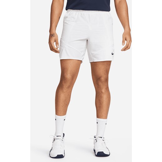 Męskie spodenki tenisowe 18 cm NikeCourt Dri-FIT Advantage - Biel ze sklepu Nike poland w kategorii Spodenki męskie - zdjęcie 161521034