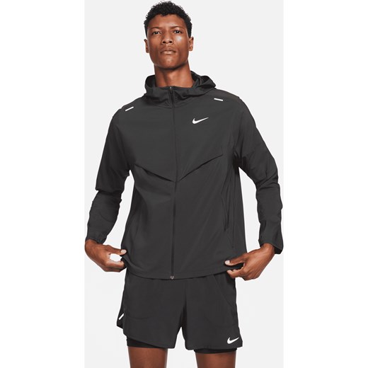 Kurtka męska Nike czarna w sportowym stylu poliestrowa 