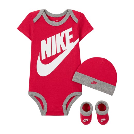 Trzyczęściowy zestaw dla niemowląt (0-6 M) Nike - Różowy ze sklepu Nike poland w kategorii Komplety niemowlęce - zdjęcie 161521271
