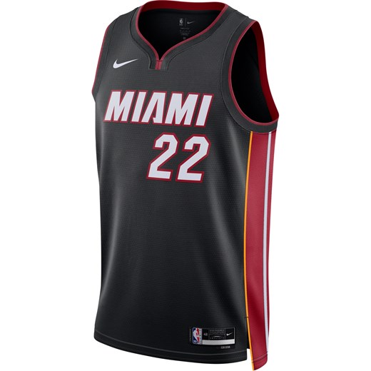Koszulka męska Nike Dri-FIT NBA Swingman Miami Heat Icon Edition 2022/23 - Czerń ze sklepu Nike poland w kategorii T-shirty męskie - zdjęcie 161521574