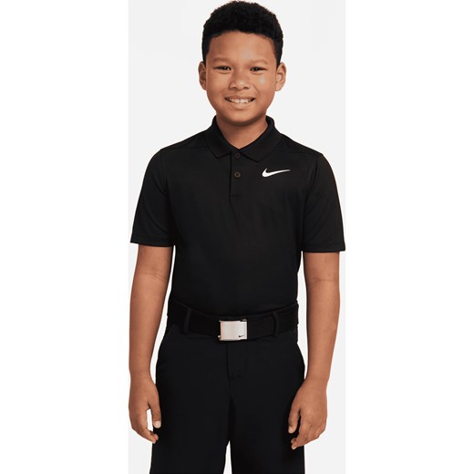 Koszulka polo do golfa dla dużych dzieci (chłopców) Nike Dri-FIT Victory - Czerń ze sklepu Nike poland w kategorii T-shirty chłopięce - zdjęcie 161521584