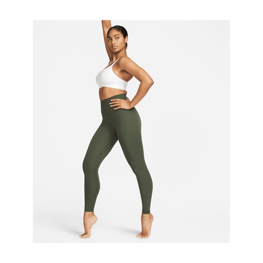 Damskie legginsy o pełnej długości z wysokim stanem zapewniające delikatne wsparcie Nike Zenvy - Zieleń ze sklepu Nike poland w kategorii Spodnie damskie - zdjęcie 161521753
