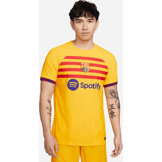 Męska koszulka piłkarska Nike Dri-FIT ADV FC Barcelona Match 2023/24 (wersja czwarta) - Żółty ze sklepu Nike poland w kategorii T-shirty męskie - zdjęcie 161521993