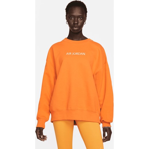 Damska bluza dresowa Air Jordan - Pomarańczowy ze sklepu Nike poland w kategorii Bluzy damskie - zdjęcie 161522022