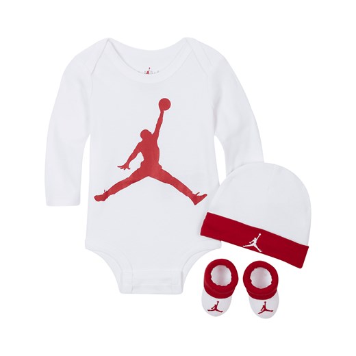 Trzyczęściowy zestaw dla niemowląt Jordan (0–12 M) - Biel ze sklepu Nike poland w kategorii Komplety niemowlęce - zdjęcie 161522440