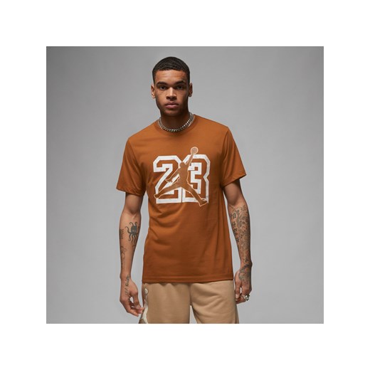 T-shirt męski Jordan Flight Essentials - Brązowy ze sklepu Nike poland w kategorii T-shirty męskie - zdjęcie 161522764