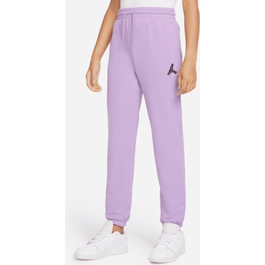 Spodnie dla dużych dzieci (dziewcząt) Jordan - Fiolet ze sklepu Nike poland w kategorii Spodnie dziewczęce - zdjęcie 161522790