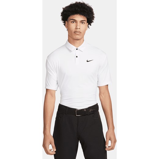Męska koszulka polo do golfa w jednolitym kolorze Nike Dri-FIT Tour - Biel ze sklepu Nike poland w kategorii T-shirty męskie - zdjęcie 161523023