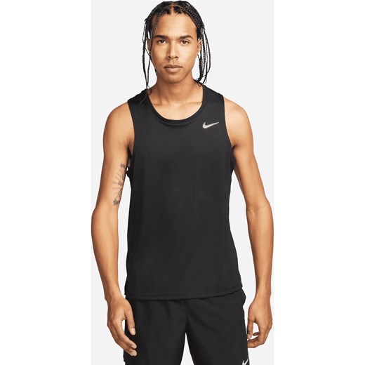 Męska koszulka bez rękawów do biegania Dri-FIT Nike Miler - Czerń ze sklepu Nike poland w kategorii T-shirty męskie - zdjęcie 161523480