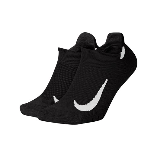 Skarpety biegowe do kostki Nike Multiplier (2 pary) - Czerń ze sklepu Nike poland w kategorii Skarpetki męskie - zdjęcie 161524020