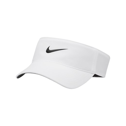 Daszek z logo Swoosh Nike Dri-FIT Ace - Biel ze sklepu Nike poland w kategorii Czapki z daszkiem damskie - zdjęcie 161524351