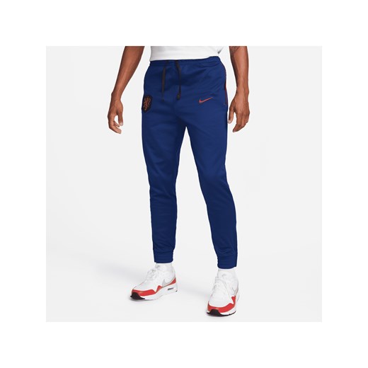 Męskie dzianinowe spodnie piłkarskie Holandia - Niebieski Nike S Nike poland