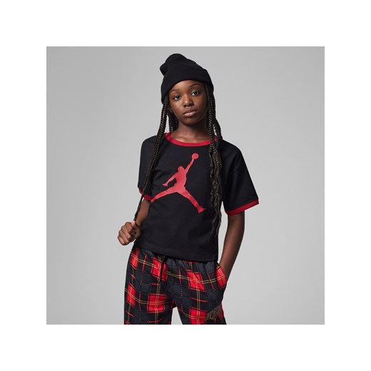 T-shirt dla dużych dzieci Jordan Essentials Ringer - Czerń Jordan XL Nike poland