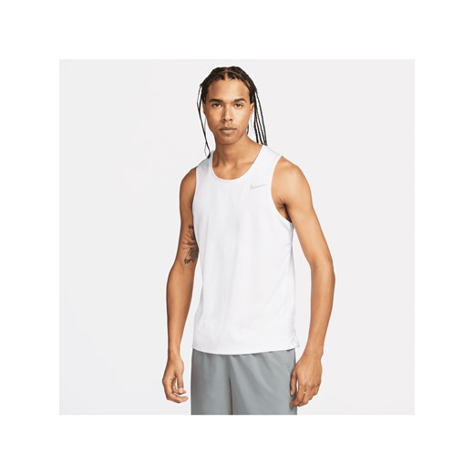Męska koszulka bez rękawów do biegania Dri-FIT Nike Miler - Biel ze sklepu Nike poland w kategorii T-shirty męskie - zdjęcie 161524943