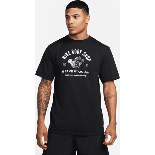 Męska koszulka z krótkim rękawem do fitnessu Nike Dri-FIT UV Hyverse - Czerń ze sklepu Nike poland w kategorii T-shirty męskie - zdjęcie 161524982