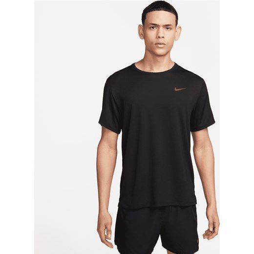 Męska koszulka z krótkim rękawem do biegania Nike Dri-FIT UV Miler - Czerń ze sklepu Nike poland w kategorii T-shirty męskie - zdjęcie 161525073