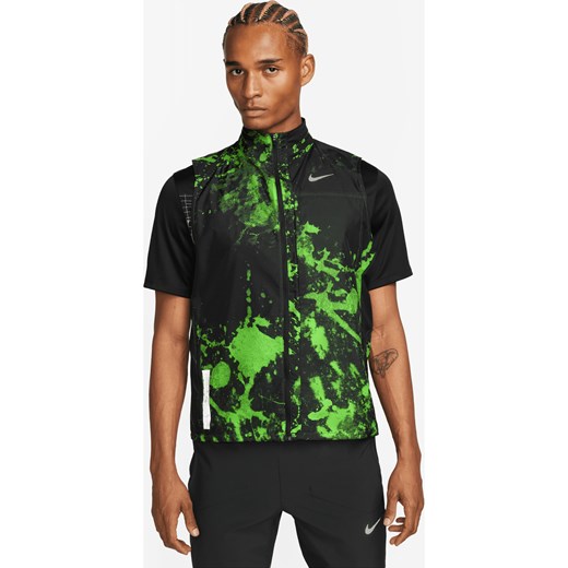 Męski bezrękawnik do biegania Nike Repel Run Division - Zieleń ze sklepu Nike poland w kategorii T-shirty męskie - zdjęcie 161525460
