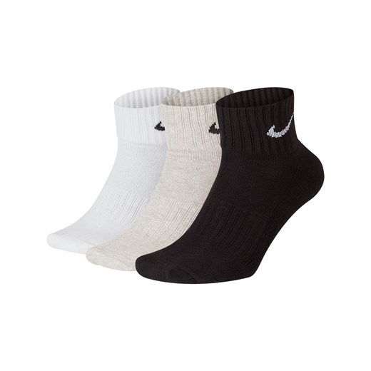 Skarpety do kostki z amortyzacją Nike (3 pary) - Wielokolorowe ze sklepu Nike poland w kategorii Skarpetki męskie - zdjęcie 161525533