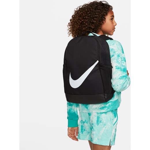 Plecak dziecięcy Nike Brasilia (18 l) - Czerń ze sklepu Nike poland w kategorii Plecaki dla dzieci - zdjęcie 161525692