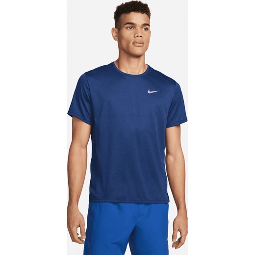 Męska koszulka z krótkim rękawem do biegania Nike Dri-FIT UV Miler - Niebieski Nike M Nike poland