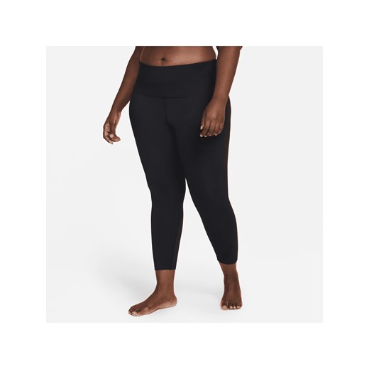 Damskie legginsy 7/8 z wysokim stanem Nike Yoga (duże rozmiary) - Czerń ze sklepu Nike poland w kategorii Spodnie damskie - zdjęcie 161526282