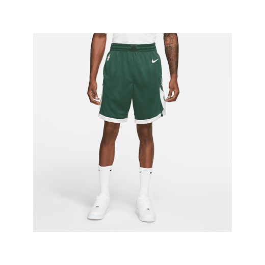 Męskie spodenki Nike NBA Swingman Milwaukee Bucks IconEdition - Zieleń ze sklepu Nike poland w kategorii Spodenki męskie - zdjęcie 161526541