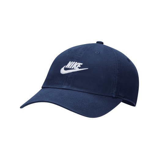 Czapka z efektem sprania Futura Nike Club - Niebieski ze sklepu Nike poland w kategorii Czapki z daszkiem męskie - zdjęcie 161526642