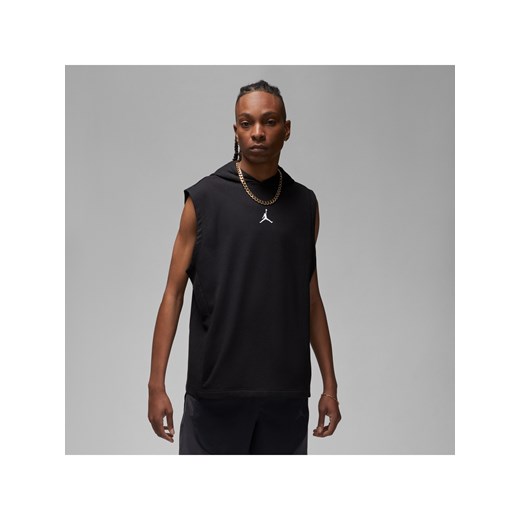 Męska dzianinowa bluza z kapturem bez rękawów Jordan Dri-FIT Sport - Czerń ze sklepu Nike poland w kategorii Bluzy męskie - zdjęcie 161526800
