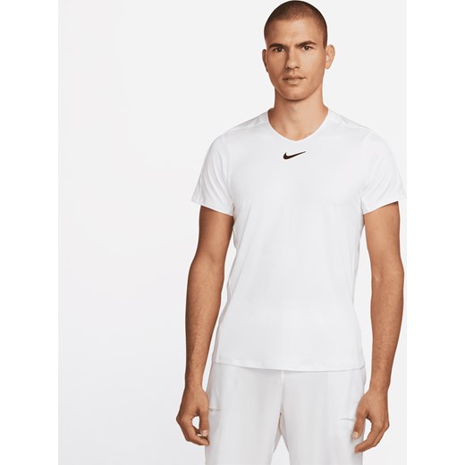 Męska koszulka do tenisa NikeCourt Dri-FIT Advantage - Biel ze sklepu Nike poland w kategorii T-shirty męskie - zdjęcie 161526804