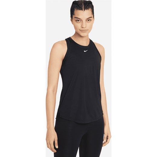 Damska koszulka bez rękawów o standardowym kroju Nike Dri-FIT One - Czerń ze sklepu Nike poland w kategorii Bluzki damskie - zdjęcie 161526843