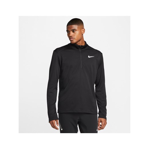 Męska koszulka do biegania z zamkiem 1/2 Nike Pacer - Czerń ze sklepu Nike poland w kategorii T-shirty męskie - zdjęcie 161527053