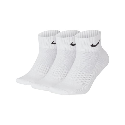 Skarpety do kostki z amortyzacją Nike (3 pary) - Biel Nike L Nike poland