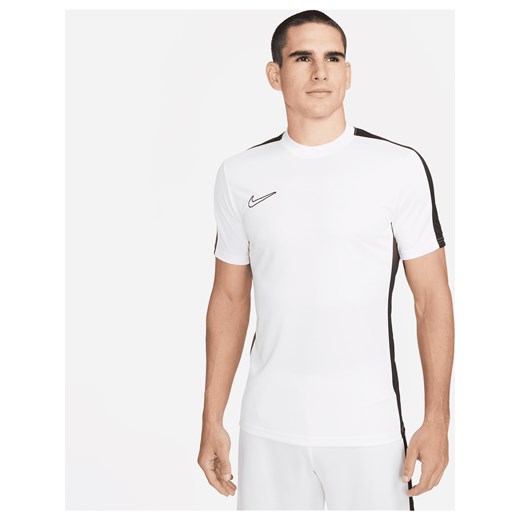 Męska koszulka piłkarska z krótkim rękawem Dri-FIT Nike Academy - Biel ze sklepu Nike poland w kategorii T-shirty męskie - zdjęcie 161527283