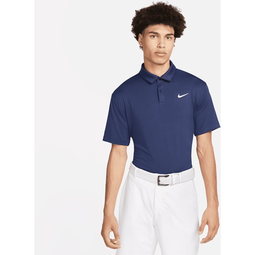 Męska koszulka polo do golfa w jednolitym kolorze Nike Dri-FIT Tour - Niebieski ze sklepu Nike poland w kategorii T-shirty męskie - zdjęcie 161527471
