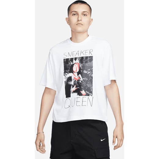 Bluzka damska Nike bawełniana z okrągłym dekoltem wiosenna