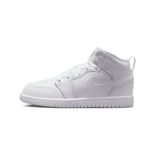 Buty dla małych dzieci Jordan 1 Mid - Biel ze sklepu Nike poland w kategorii Buty sportowe dziecięce - zdjęcie 161527570