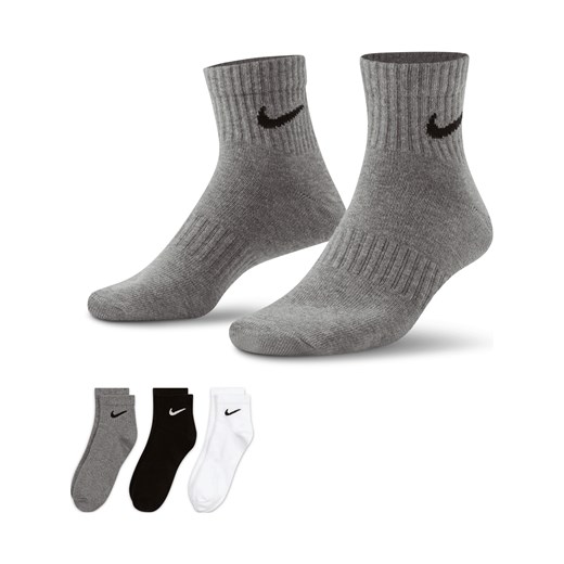 Skarpety treningowe do kostki Nike Everyday Lightweight (3 pary) - Wielokolorowe ze sklepu Nike poland w kategorii Skarpetki męskie - zdjęcie 161527661