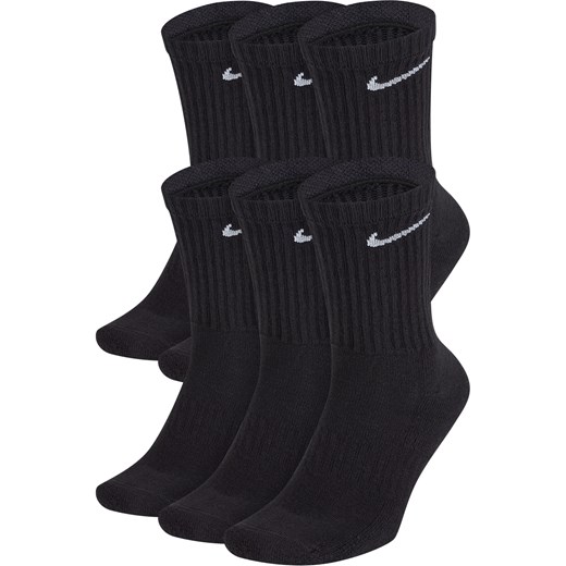 Klasyczne skarpety treningowe Nike Everyday Cushioned (6 par) - Czerń Nike XL Nike poland