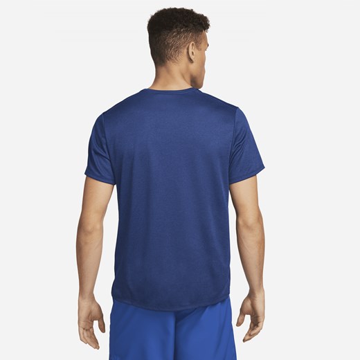 Męska koszulka z krótkim rękawem do biegania Nike Dri-FIT UV Miler - Niebieski Nike 4XL Nike poland