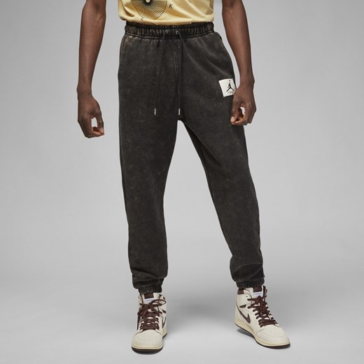 Męskie spodnie z efektem sprania Jordan Flight Fleece - Czerń Jordan 2XL Nike poland