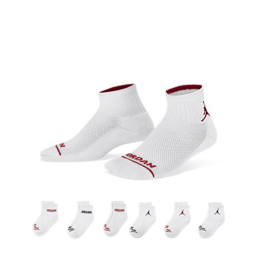 Skarpety do kostki dla małych dzieci Jordan (6 par) - Biel Jordan 7-9 Nike poland