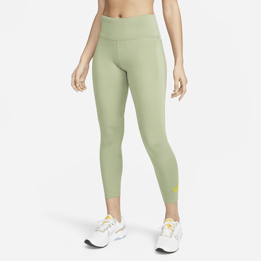 Damskie legginsy 7/8 ze średnim stanem i kieszeniami do biegania Nike Fast - Nike S Nike poland