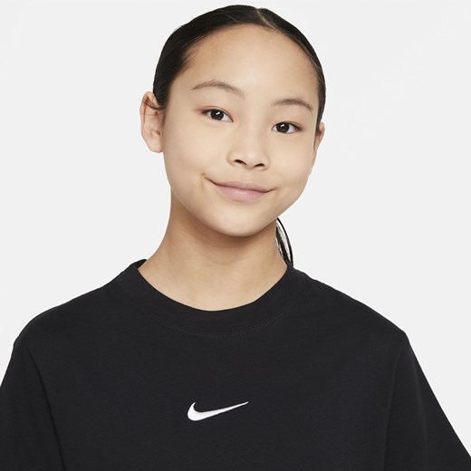 Bluzka dziewczęca czarna Nike 