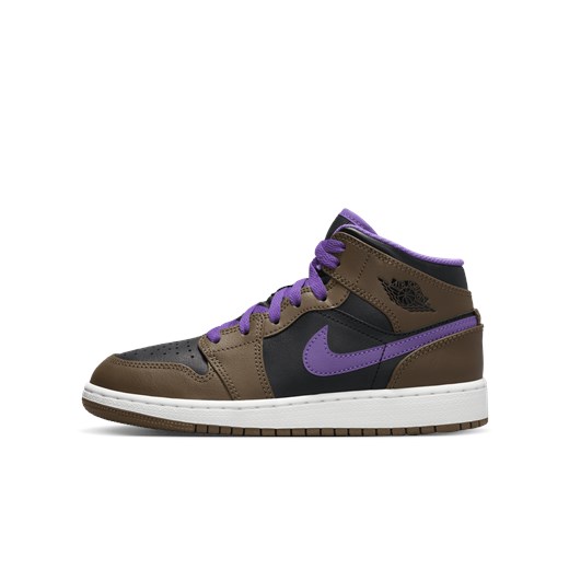 Buty dla dużych dzieci Air Jordan 1 Mid - Brązowy Jordan 36 Nike poland