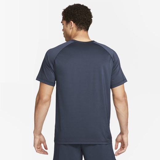 Męska koszulka z krótkim rękawem do fitnessu Dri-FIT Nike Ready - Niebieski Nike M Nike poland