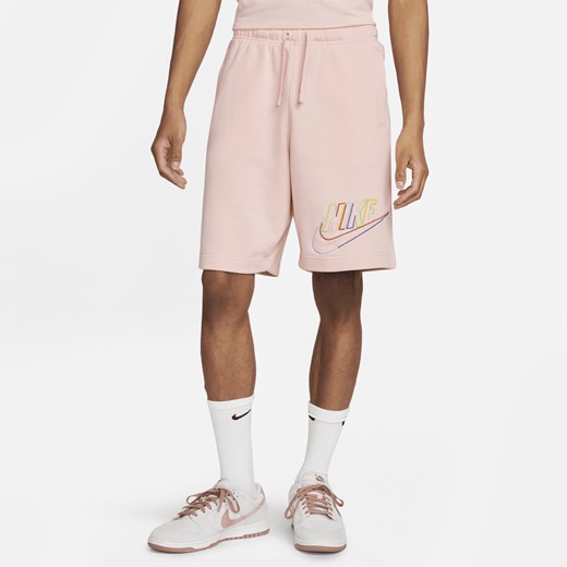 Męskie spodenki z dzianiny dresowej Nike Club Fleece - Różowy Nike L Nike poland