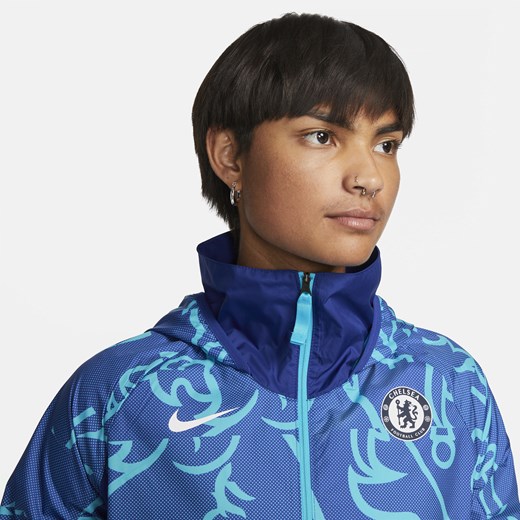 Damska kurtka piłkarska Chelsea F.C. AWF - Niebieski Nike S Nike poland