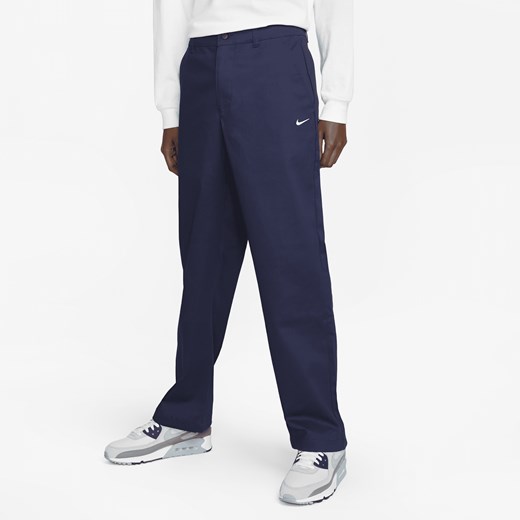 Męskie spodnie chino Nike Life - Niebieski Nike 28 Nike poland