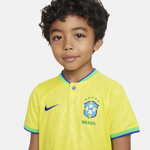 Strój piłkarski dla małych dzieci Nike Dri-FIT Brazylia 2022/23 (wersja domowa) Nike S Nike poland